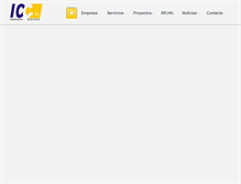 Tablet Screenshot of icgsa.cl